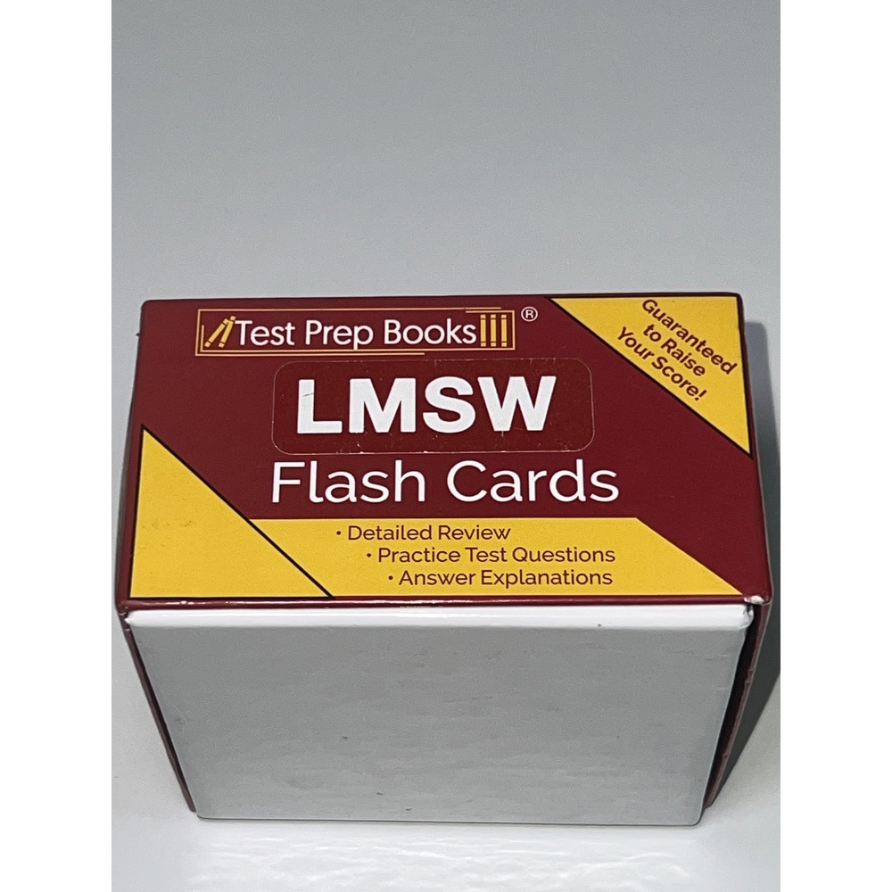 Test Prep Books LMSW Flash Cards Social Work Exam Study Guide Practice Questions - Picture 4 of 7